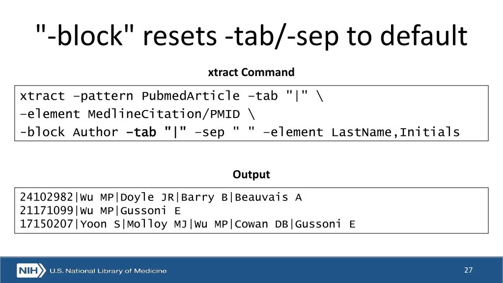 block resets tab sep to default 1