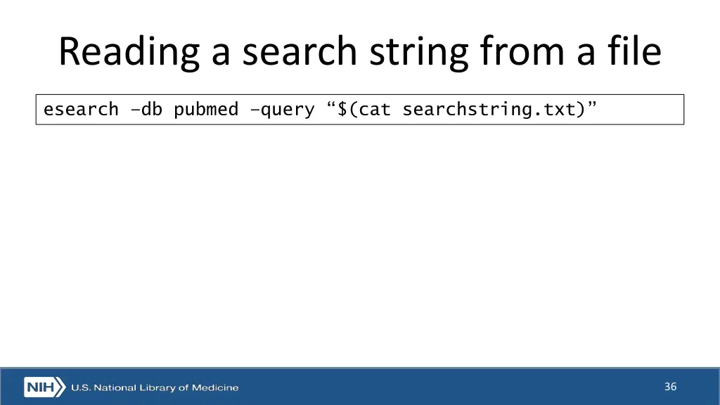 reading a search string from a file
