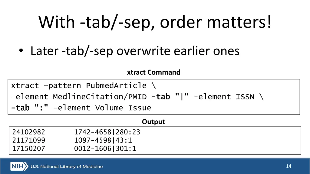with tab sep order matters 1