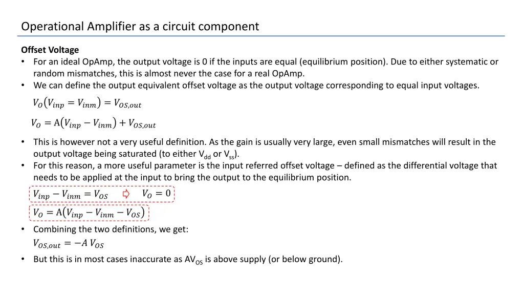 operational amplifier as a circuit component 11