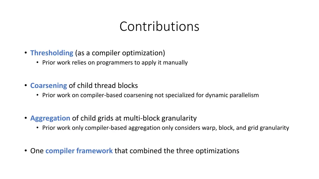 contributions