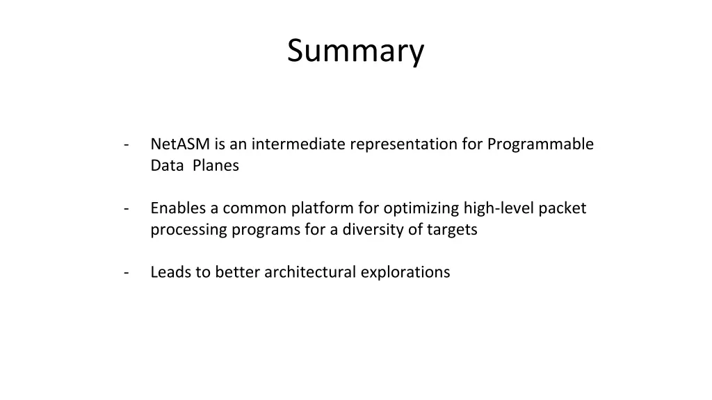 summary