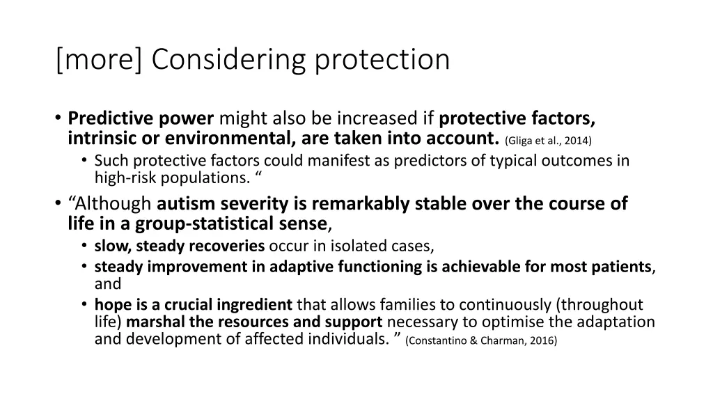 more considering protection