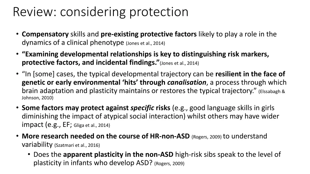 review considering protection