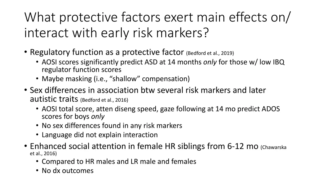 what protective factors exert main effects