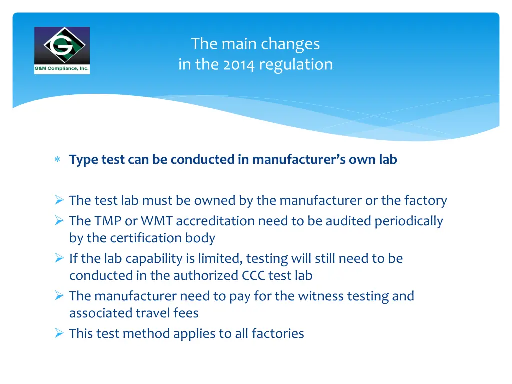the main changes in the 2014 regulation 10