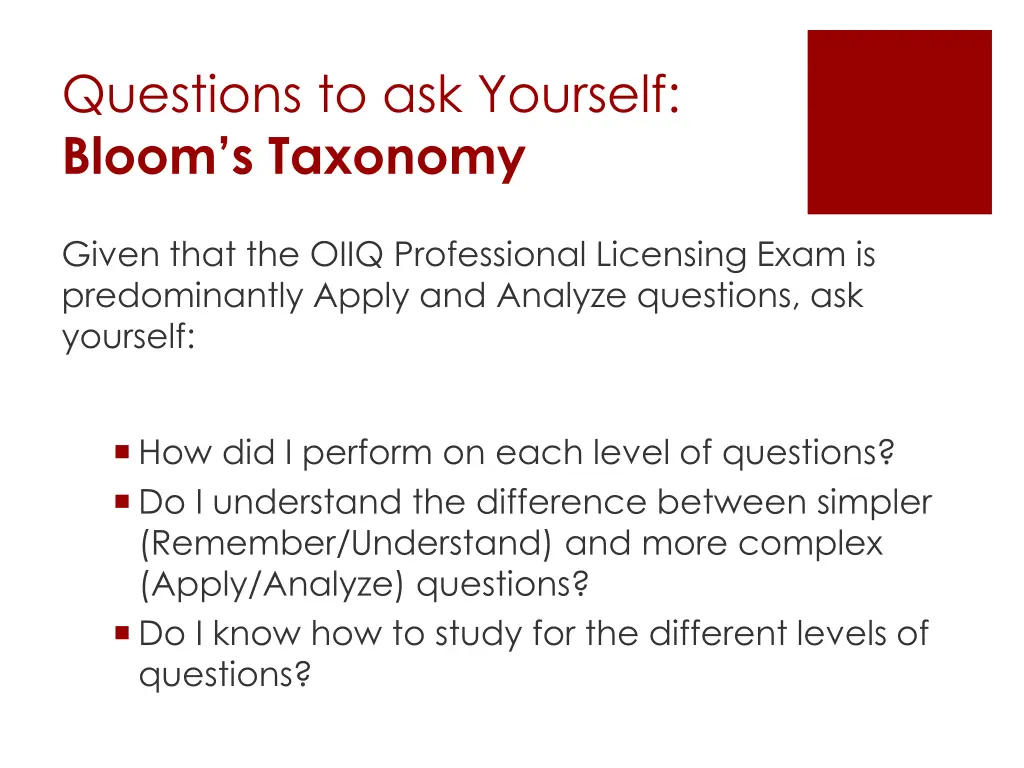 questions to ask yourself bloom s taxonomy