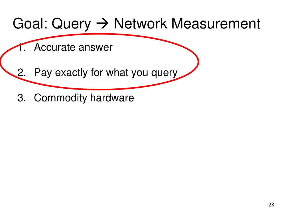 goal query network measurement 1