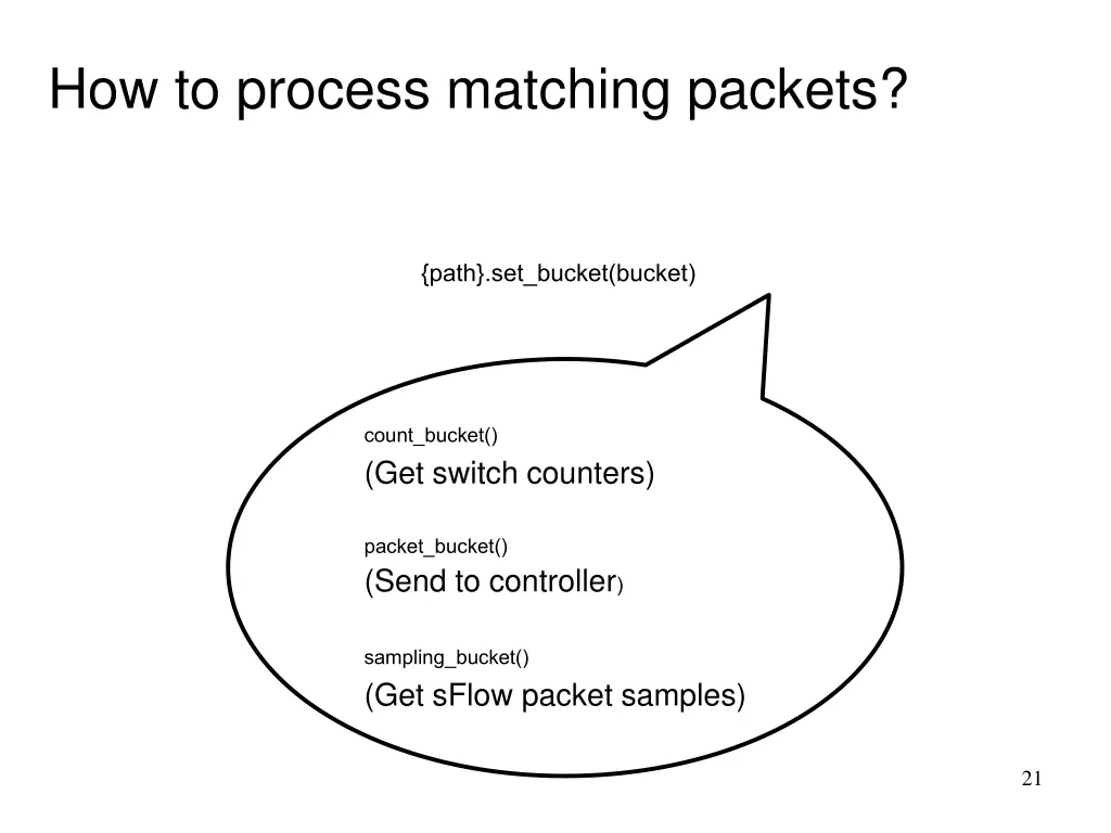 how to process matching packets