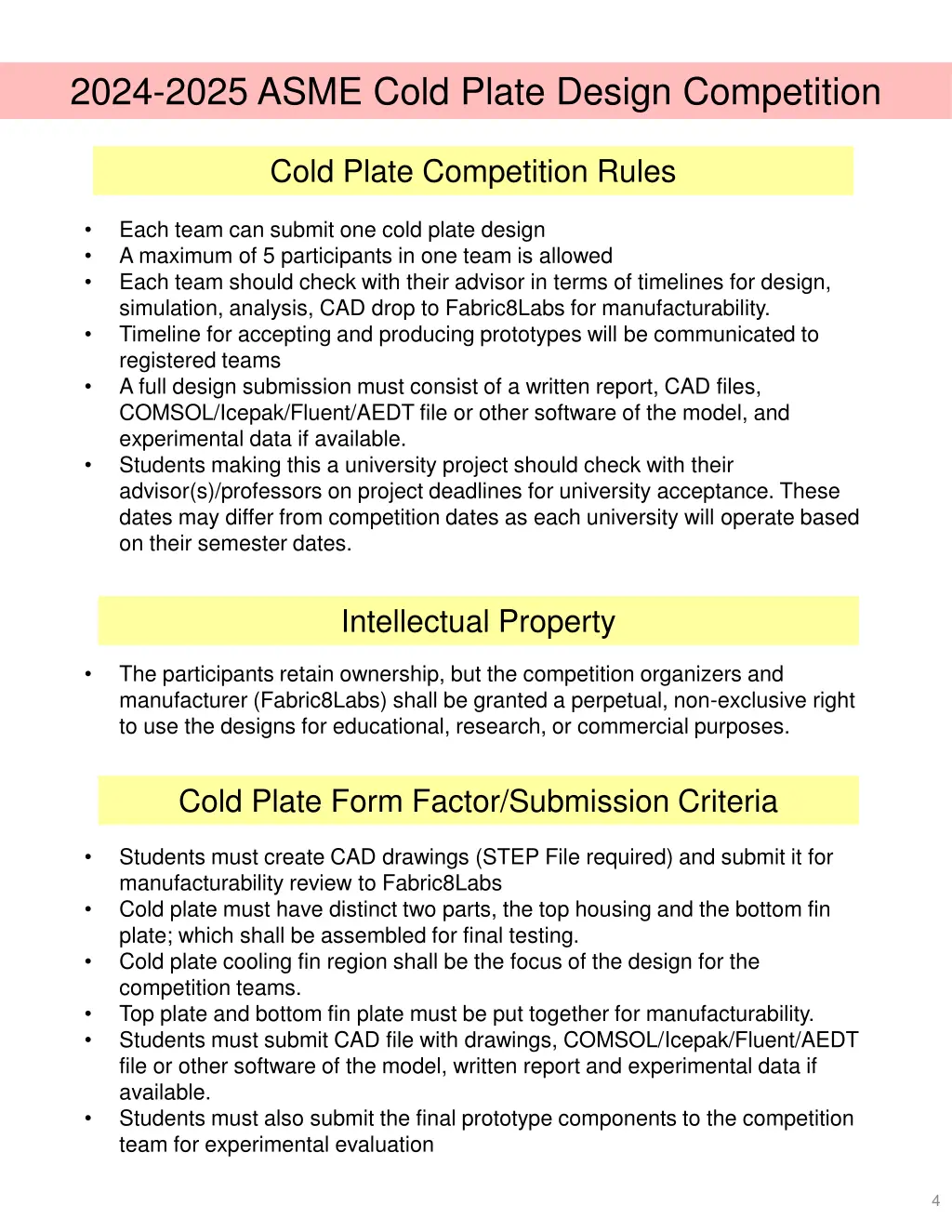 2024 2025 asme cold plate design competition 3