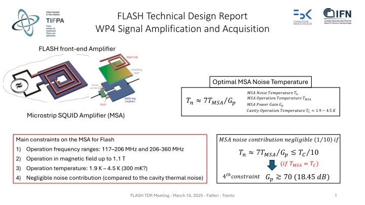 flash technical design report wp4 signal