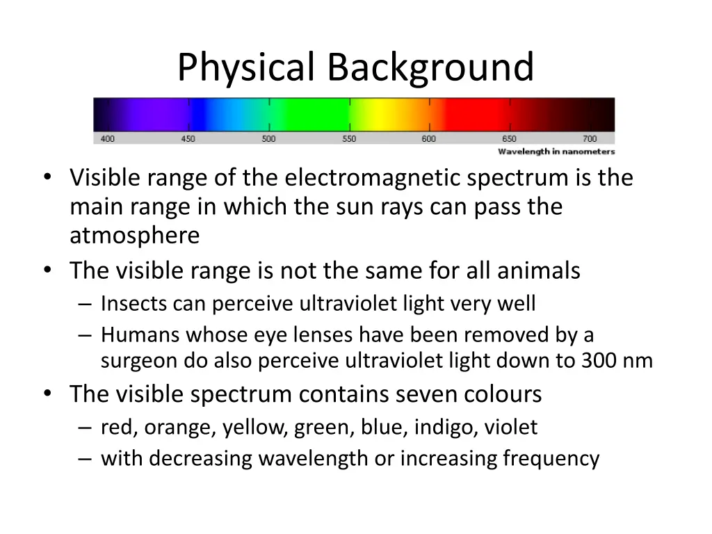 physical background 2