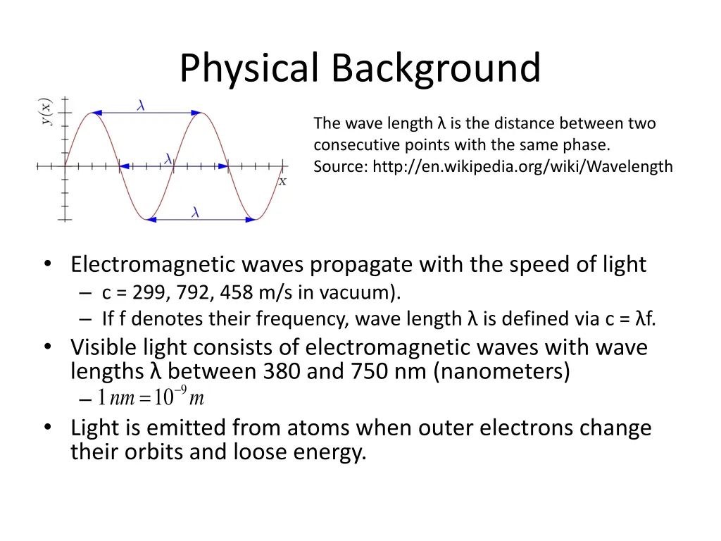 physical background