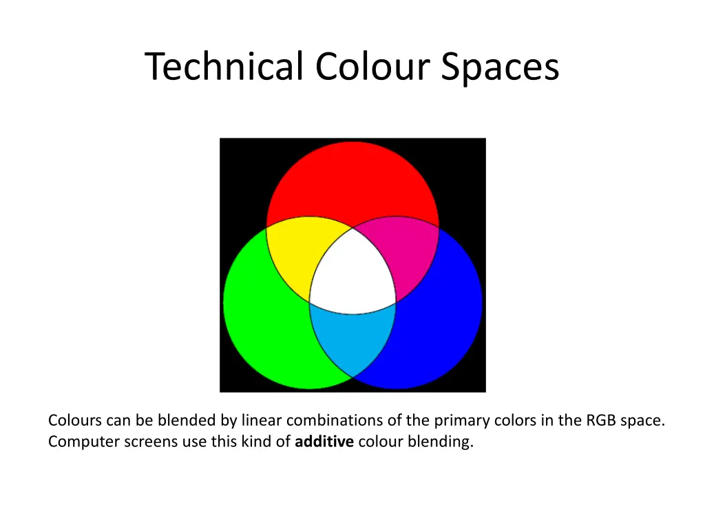 technical colour spaces 2