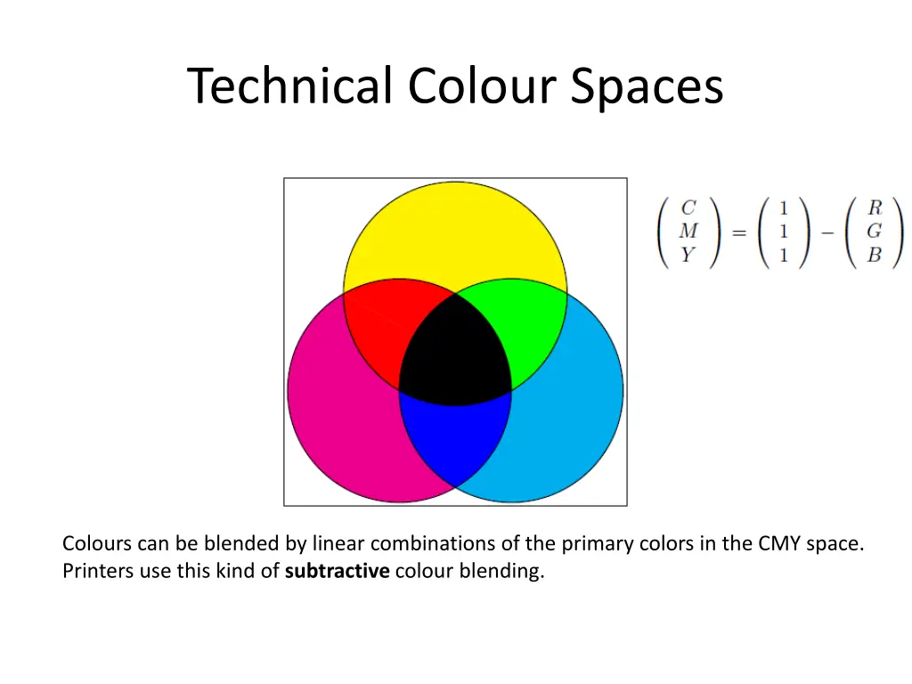 technical colour spaces 4