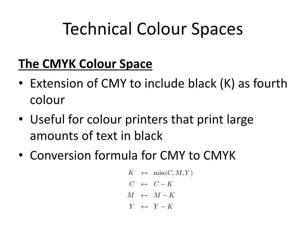 technical colour spaces 5