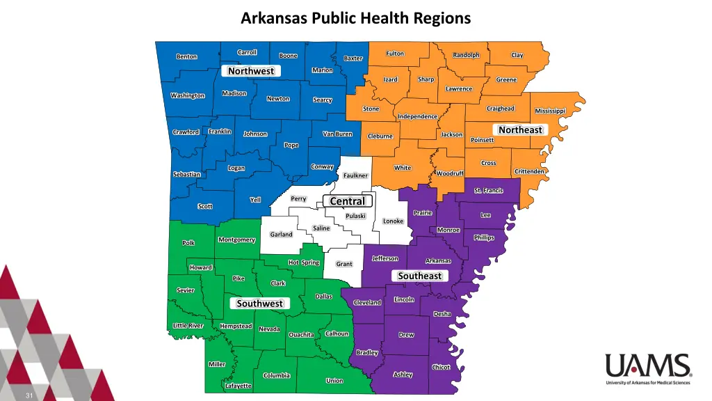 arkansas public health regions