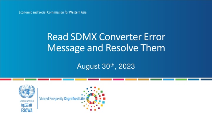 read sdmx converter error message and resolve them