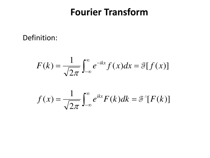 fourier transform