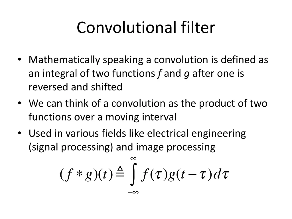 convolutional filter