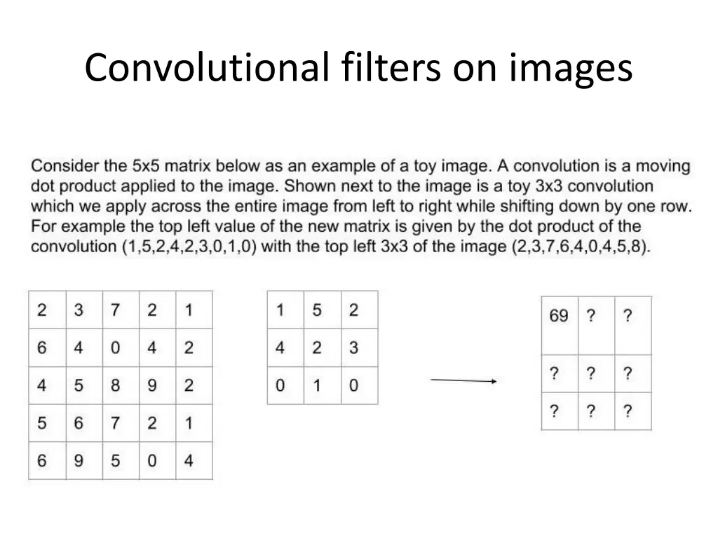 convolutional filters on images 1