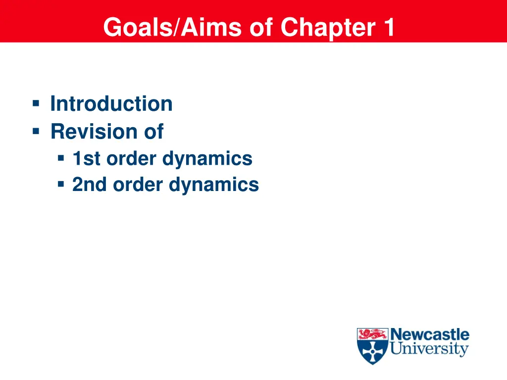 goals aims of chapter 1