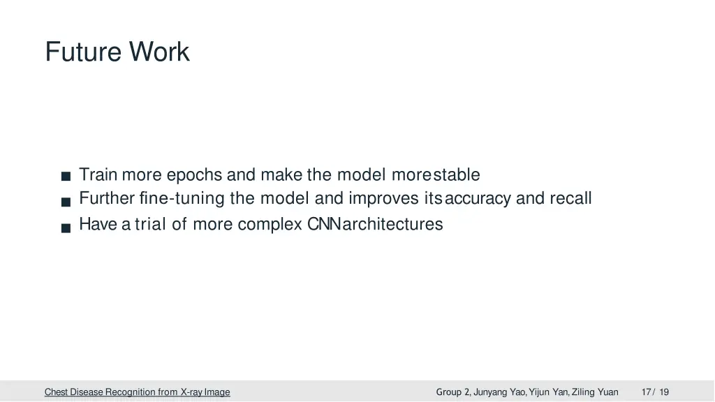 future work