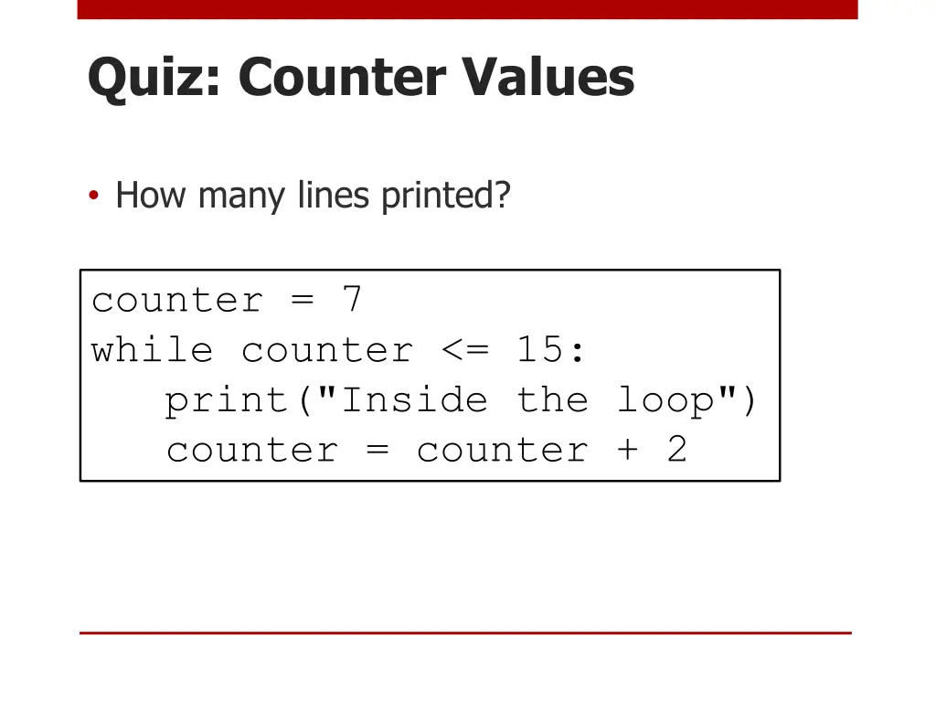 quiz counter values 2