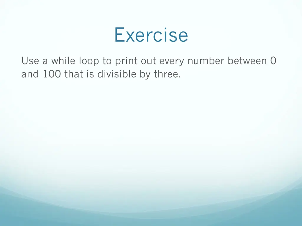 exercise
