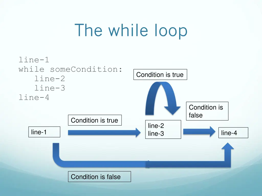 the while loop 1