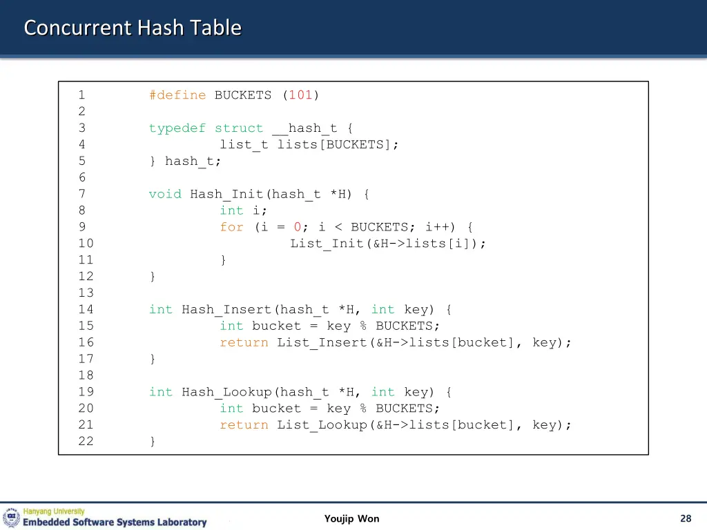 concurrent hash table 1