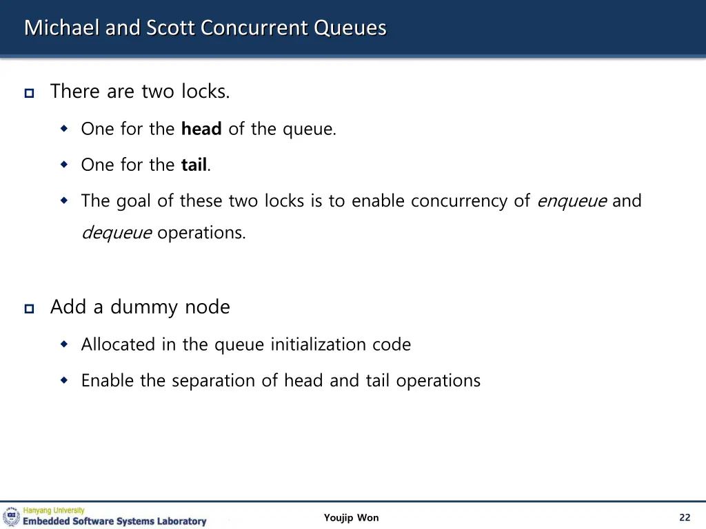 michael and scott concurrent queues