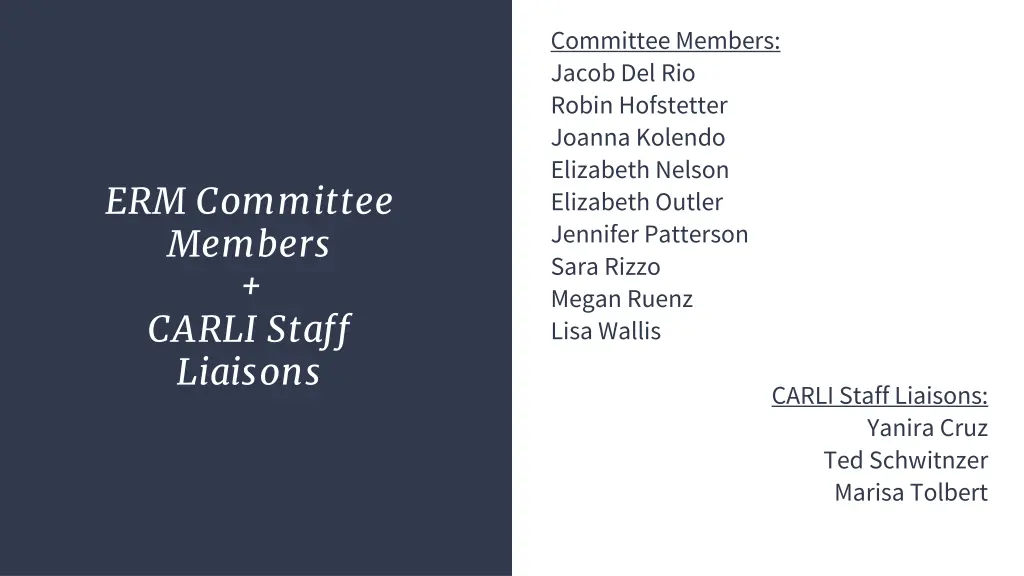 committee members jacob del rio robin hofstetter