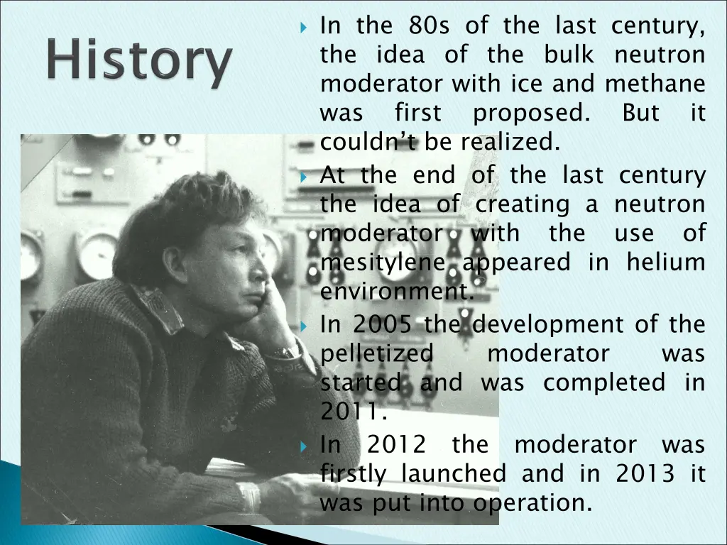 in the 80s of the last century the idea