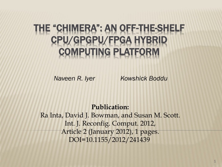 the chimera an off the chimera