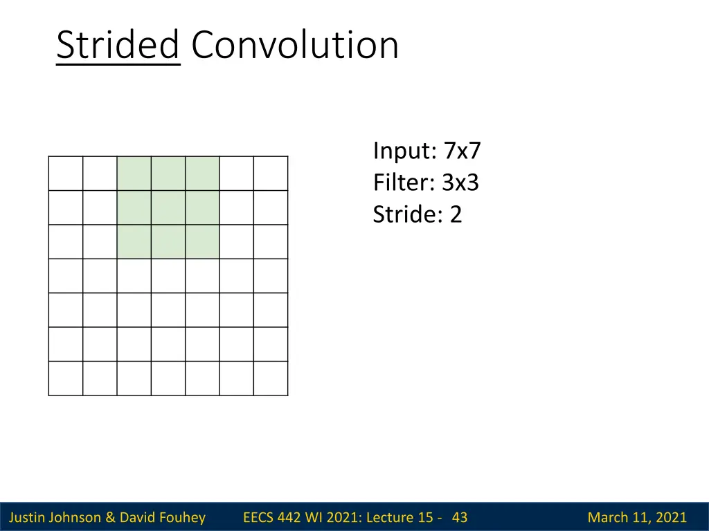 strided convolution 1