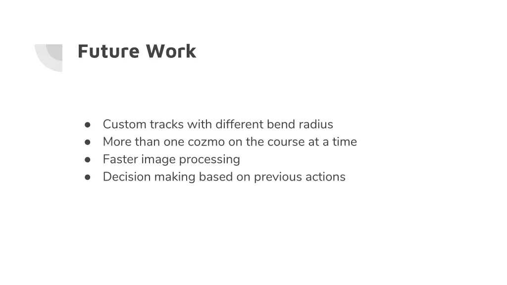 future work