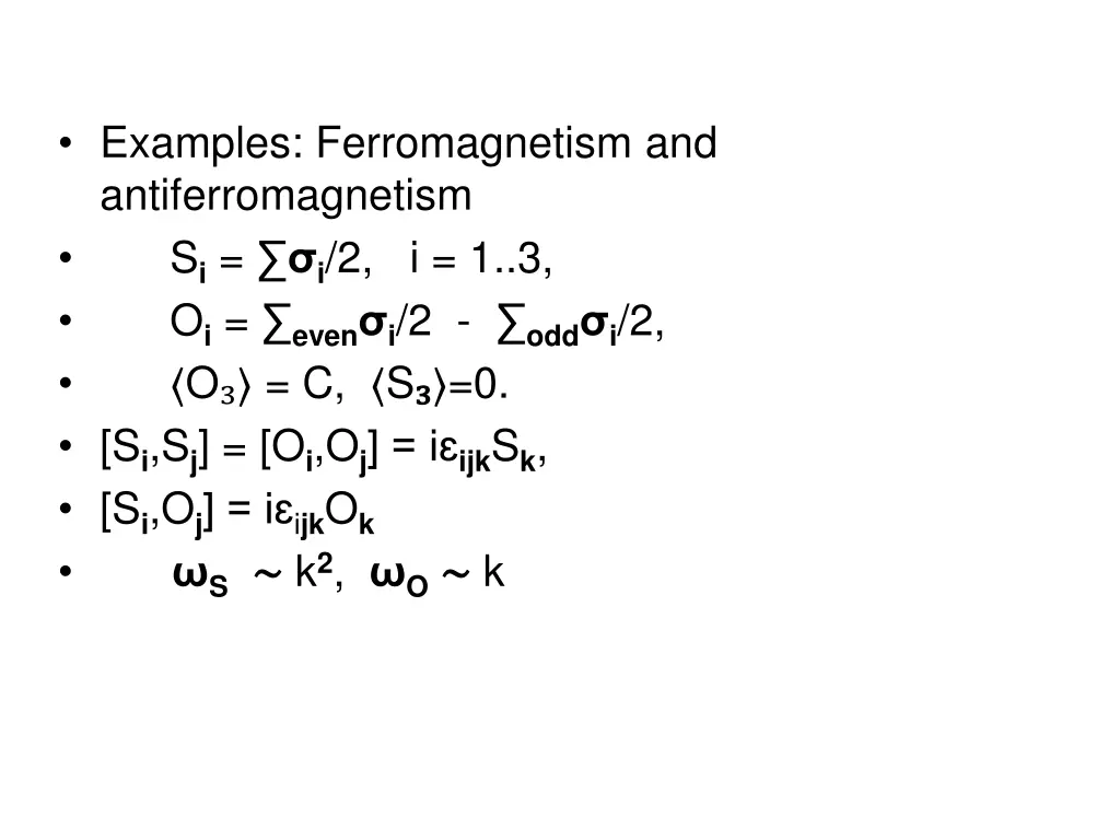 examples ferromagnetism and antiferromagnetism