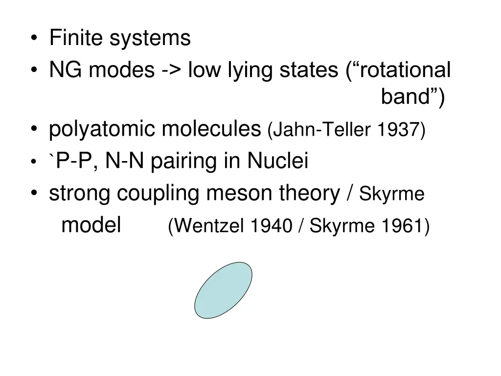 finite systems ng modes low lying states