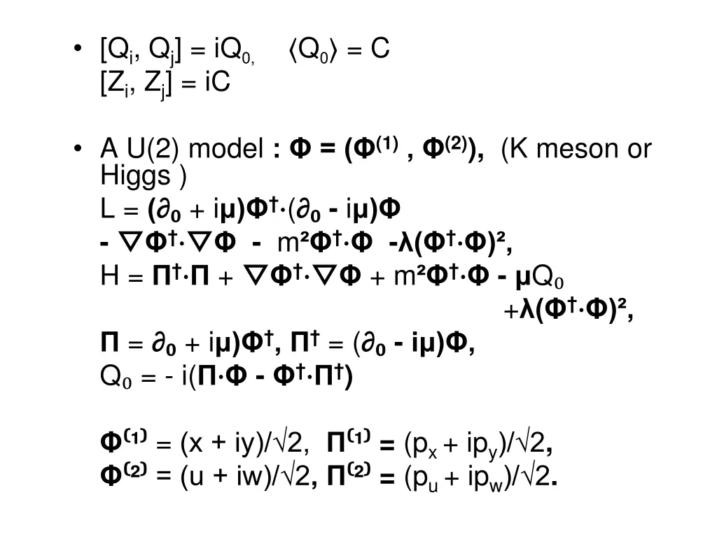 q i q j iq 0 z i z j ic