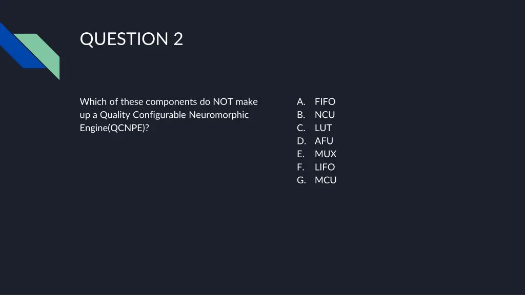 question 2