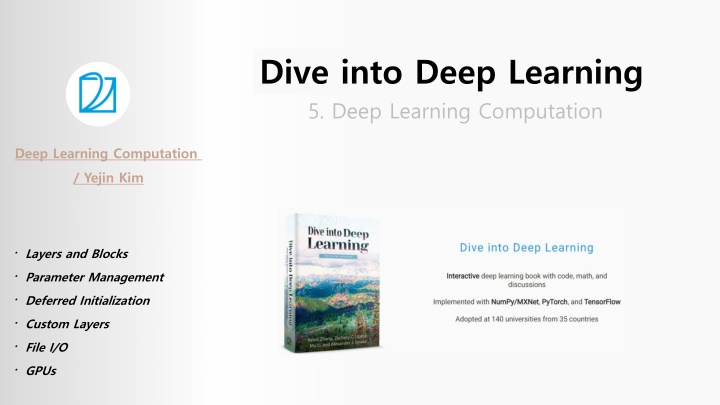 dive into deep learning 5 deep learning