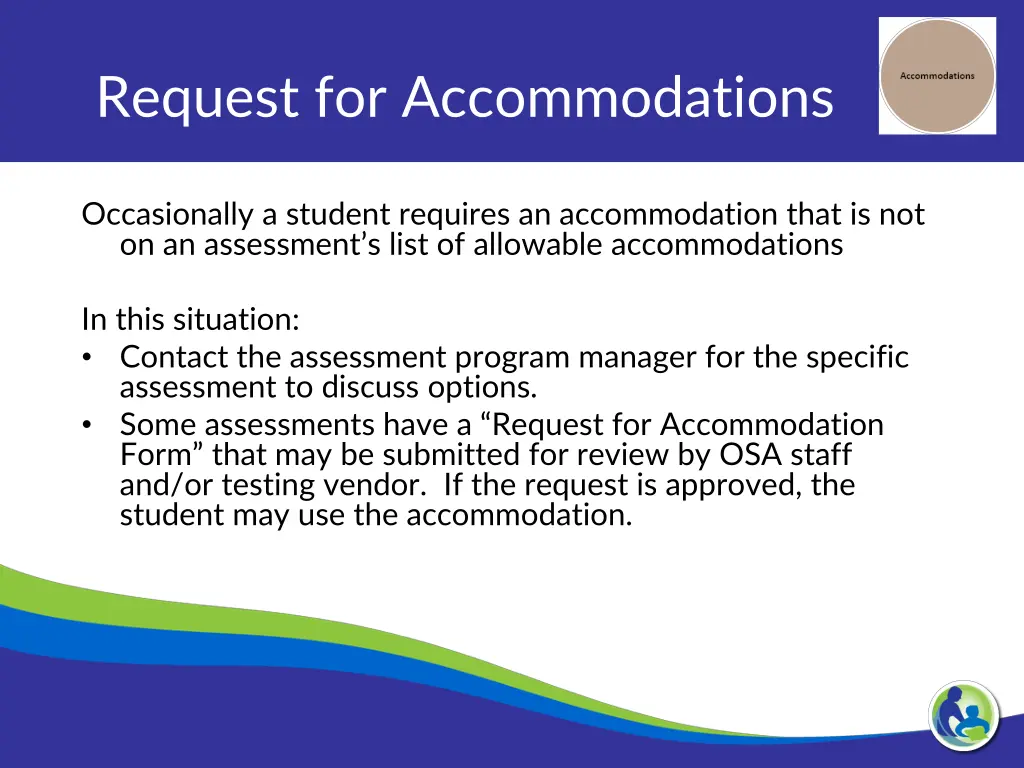 request for accommodations