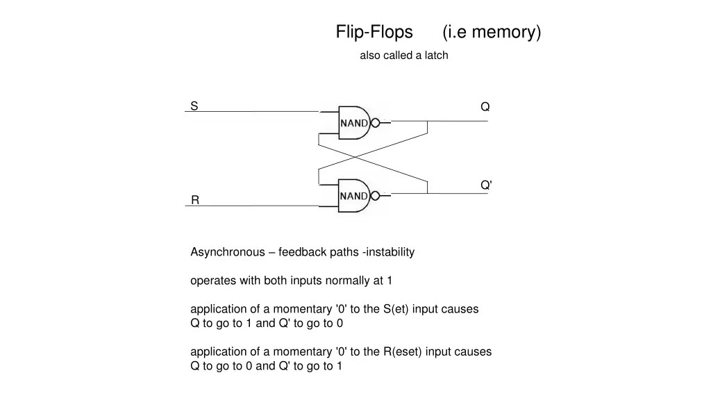 flip flops also called a latch