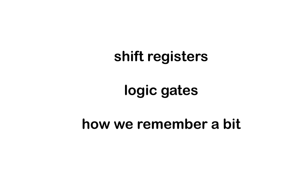 shift registers