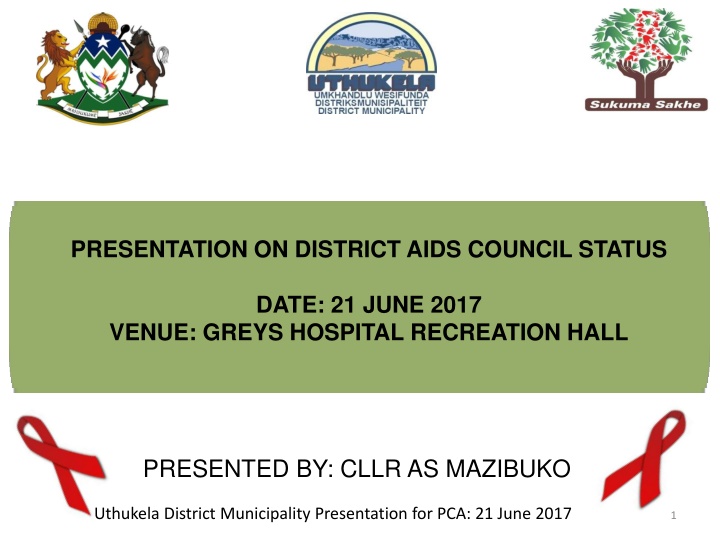 presentation on district aids council status date