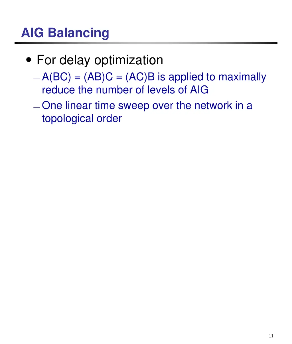 aig balancing