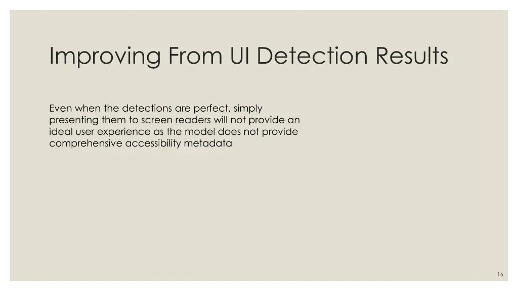 improving from ui detection results