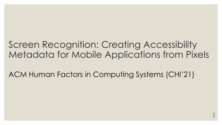 screen recognition creating accessibility