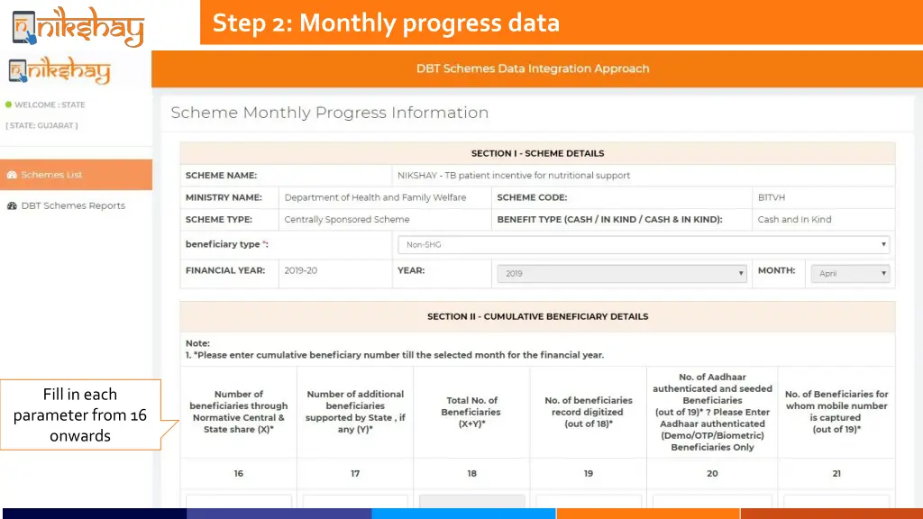 step 2 monthly progress data 1